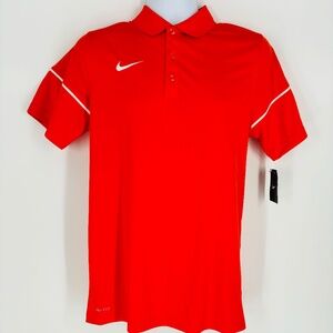 New Nike Men's Dri-Fit Orange Polo Shirt – Size S, Athletic & Stylish!